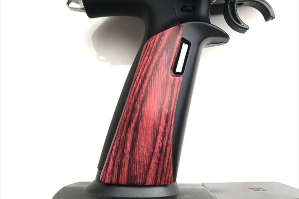Wood grip for propo FUTABA 7PX [Smooth / Red]